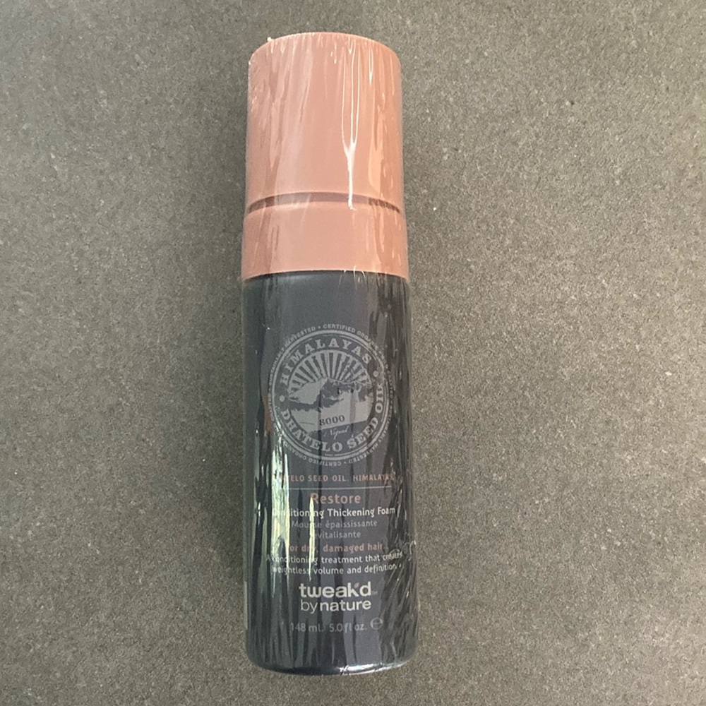 Tweaked By Nature -Conditioning Thickening Foam NEW/Sealed.